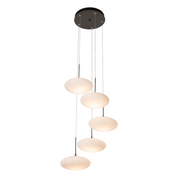 Hubbardton Forge 131146 Clouds 5-lt 20" LED Pendant - Dark Smoke