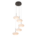 Hubbardton Forge 131146 Clouds 5-lt 20" LED Pendant - Dark Smoke