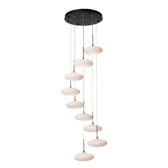 Hubbardton Forge 131147 Clouds 9-lt 23" LED Pendant - Black