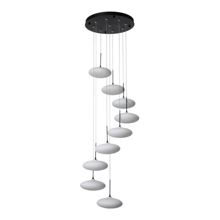 Hubbardton Forge 131147 Clouds 9-lt 23" LED Pendant - Black
