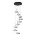 Hubbardton Forge 131147 Clouds 9-lt 23" LED Pendant - Black