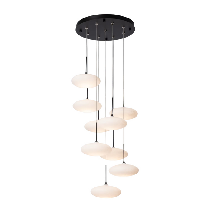Hubbardton Forge 131147 Clouds 9-lt 23" LED Pendant - Black
