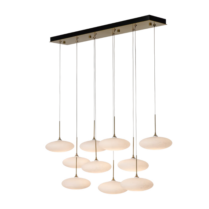 Hubbardton Forge 131148 Clouds 10-lt 48" LED Pendant - Modern Brass