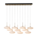 Hubbardton Forge 131148 Clouds 10-lt 48" LED Pendant - Modern Brass