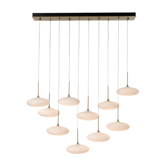 Hubbardton Forge 131148 Clouds 10-lt 48" LED Pendant - Modern Brass