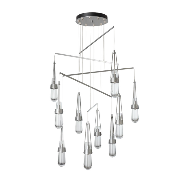 Hubbardton Forge 131149 Link 10-lt 35" LED Pendant - Vintage Platinum