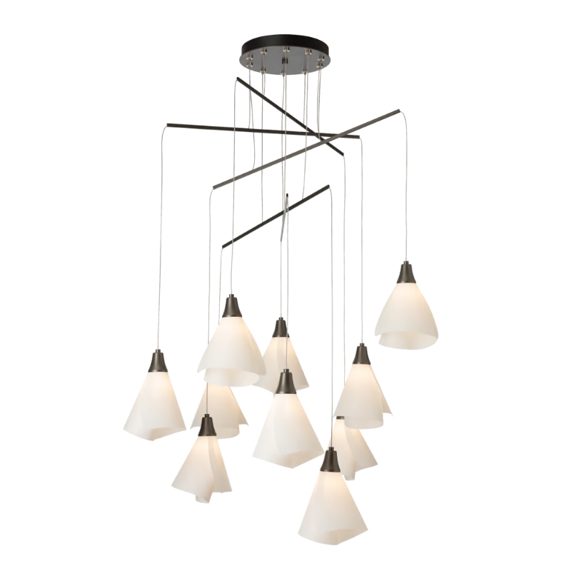 Hubbardton Forge 131152 Mobius 10-lt 39" LED Pendant - Dark Smoke