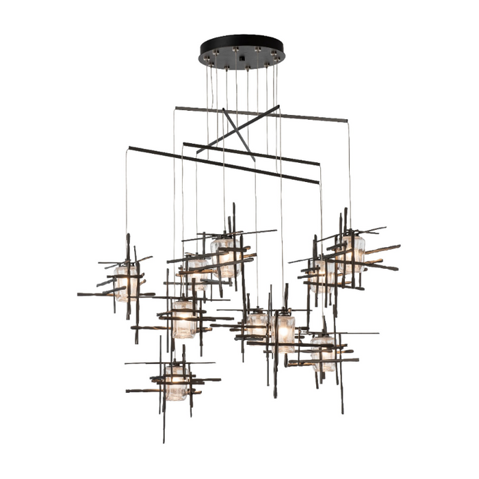 Hubbardton Forge 131156 Tura 10-lt 49" LED Pendant - Oil Rubbed Bronze