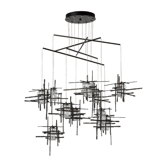 Hubbardton Forge 131156 Tura 10-lt 49" LED Pendant - Oil Rubbed Bronze