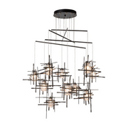 Hubbardton Forge 131156 Tura 10-lt 49" LED Pendant - Oil Rubbed Bronze