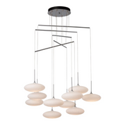 Hubbardton Forge 131157 Clouds 10-lt 42" LED Pendant - Vintage Platinum