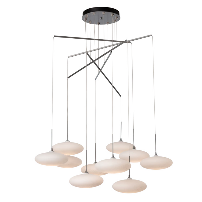 Hubbardton Forge 131157 Clouds 10-lt 42" LED Pendant - Vintage Platinum