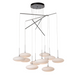 Hubbardton Forge 131157 Clouds 10-lt 42" LED Pendant - Vintage Platinum