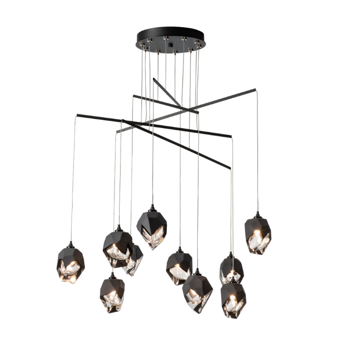 Hubbardton Forge 131159 Chrysalis 10-lt 37" LED Pendant - Black