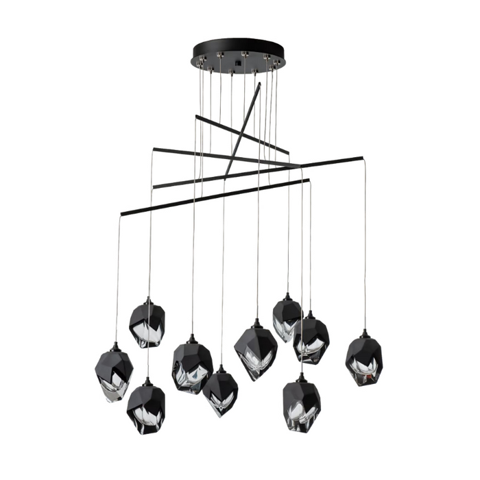 Hubbardton Forge 131159 Chrysalis 10-lt 37" LED Pendant - Black