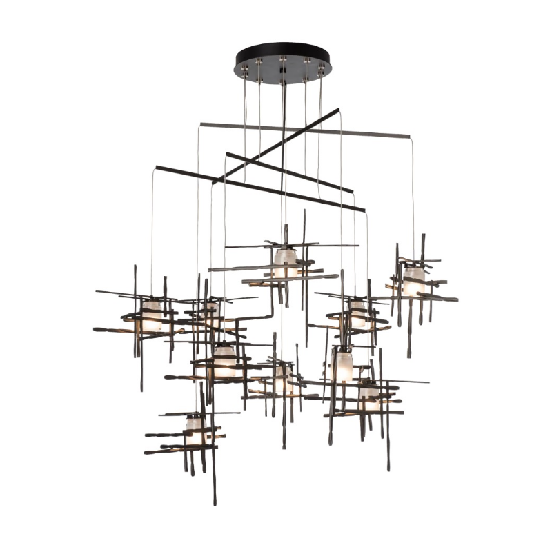 Hubbardton Forge 131160 Tura 10-lt 49" LED Pendant - Oil Rubbed Bronze