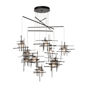Hubbardton Forge 131160 Tura 10-lt 49" LED Pendant - Oil Rubbed Bronze