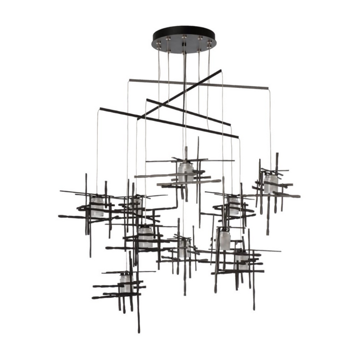 Hubbardton Forge 131160 Tura 10-lt 49" LED Pendant - Oil Rubbed Bronze