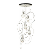 Hubbardton Forge 131161 Lyric 5-lt 31" LED Round Pendant - Sterling