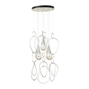 Hubbardton Forge 131161 Lyric 5-lt 31" LED Round Pendant - Sterling