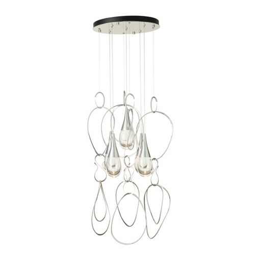 Hubbardton Forge 131161 Lyric 5-lt 31" LED Round Pendant - Sterling
