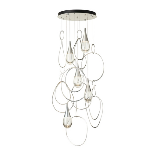 Hubbardton Forge 131161 Lyric 5-lt 31" LED Round Pendant - Sterling
