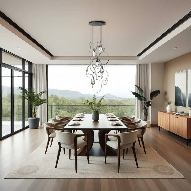 Hubbardton Forge 131161 Lyric 5-lt 31" LED Round Pendant