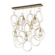 Hubbardton Forge 131162 Lyric 7-lt 52" LED Linear Pendant - Modern Brass