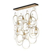 Hubbardton Forge 131162 Lyric 7-lt 52" LED Linear Pendant - Modern Brass