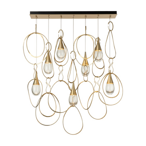 Hubbardton Forge 131162 Lyric 7-lt 52" LED Linear Pendant - Modern Brass