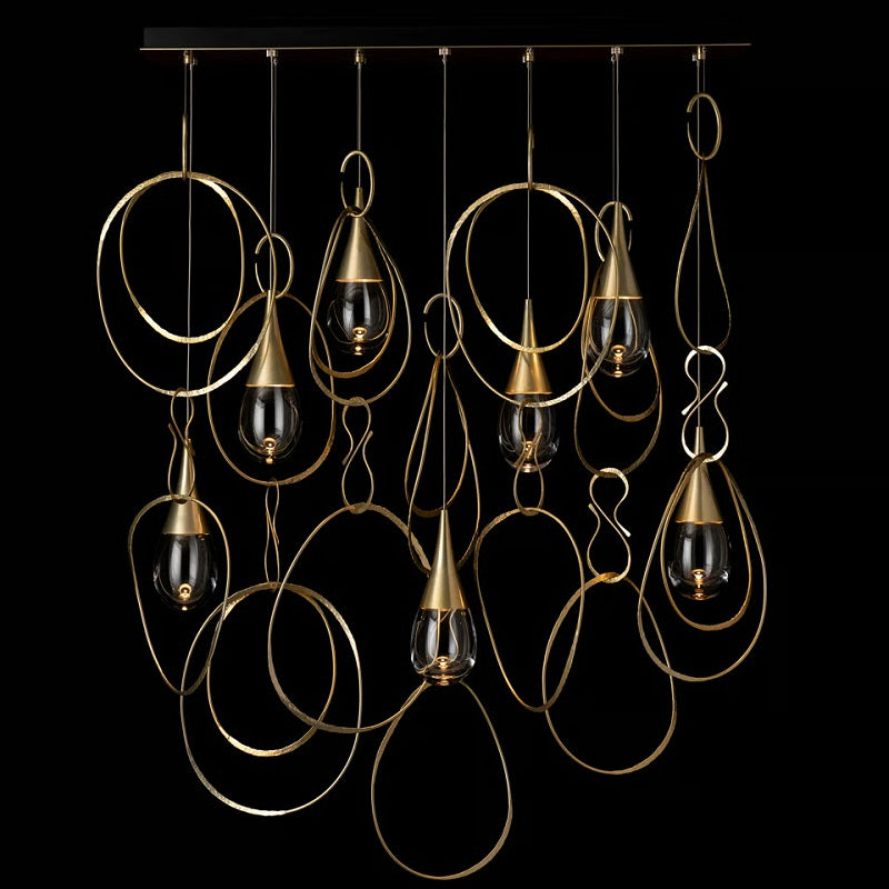 Hubbardton Forge 131162 Lyric 7-lt 52" LED Linear Pendant