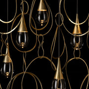 Hubbardton Forge 131162 Lyric 7-lt 52" LED Linear Pendant
