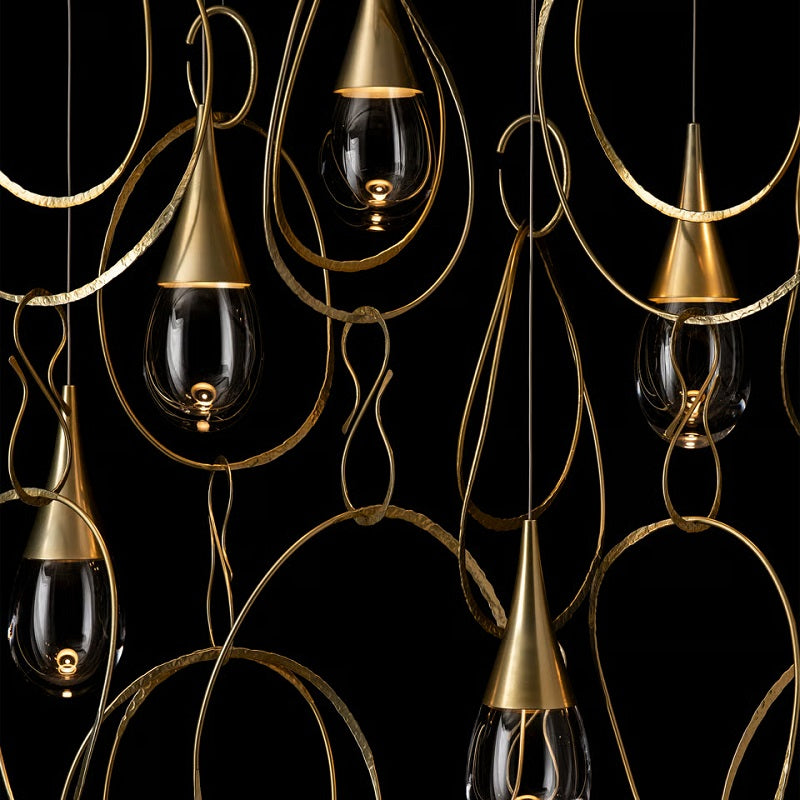 Hubbardton Forge 131162 Lyric 7-lt 52" LED Linear Pendant