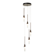 Hubbardton Forge 131163 Lilium 5-lt 12" LED Round Pendant - Bronze