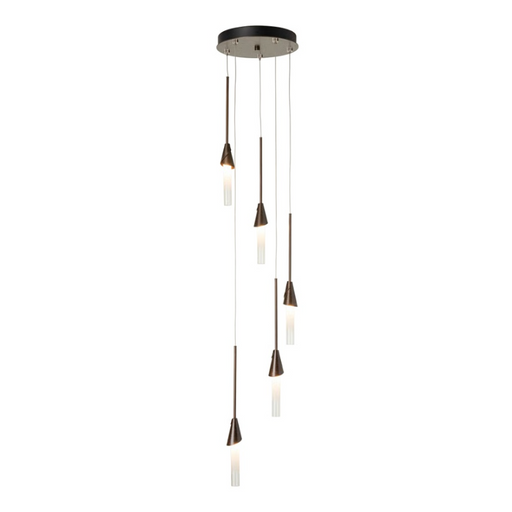Hubbardton Forge 131163 Lilium 5-lt 12" LED Round Pendant - Bronze