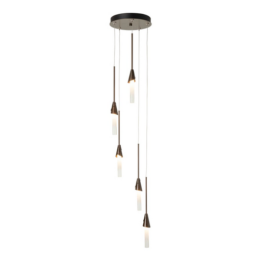 Hubbardton Forge 131163 Lilium 5-lt 12" LED Round Pendant - Bronze