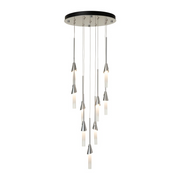 Hubbardton Forge 131164 Lilium 9-lt 21" LED Round Pendant - Sterling