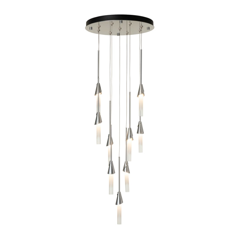 Hubbardton Forge 131164 Lilium 9-lt 21" LED Round Pendant - Sterling