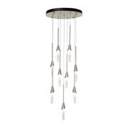 Hubbardton Forge 131164 Lilium 9-lt 21" LED Round Pendant - Sterling