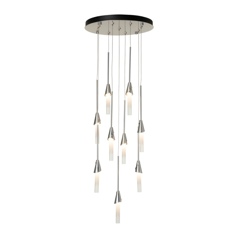 Hubbardton Forge 131164 Lilium 9-lt 21" LED Round Pendant - Sterling