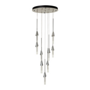 Hubbardton Forge 131164 Lilium 9-lt 21" LED Round Pendant - Sterling