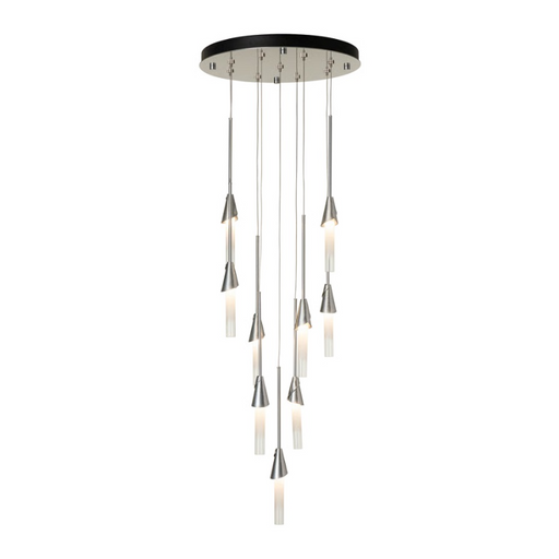 Hubbardton Forge 131164 Lilium 9-lt 21" LED Round Pendant - Sterling