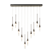 Hubbardton Forge 131165 Lilium 10-lt 45" LED Linear Pendant - Dark Smoke