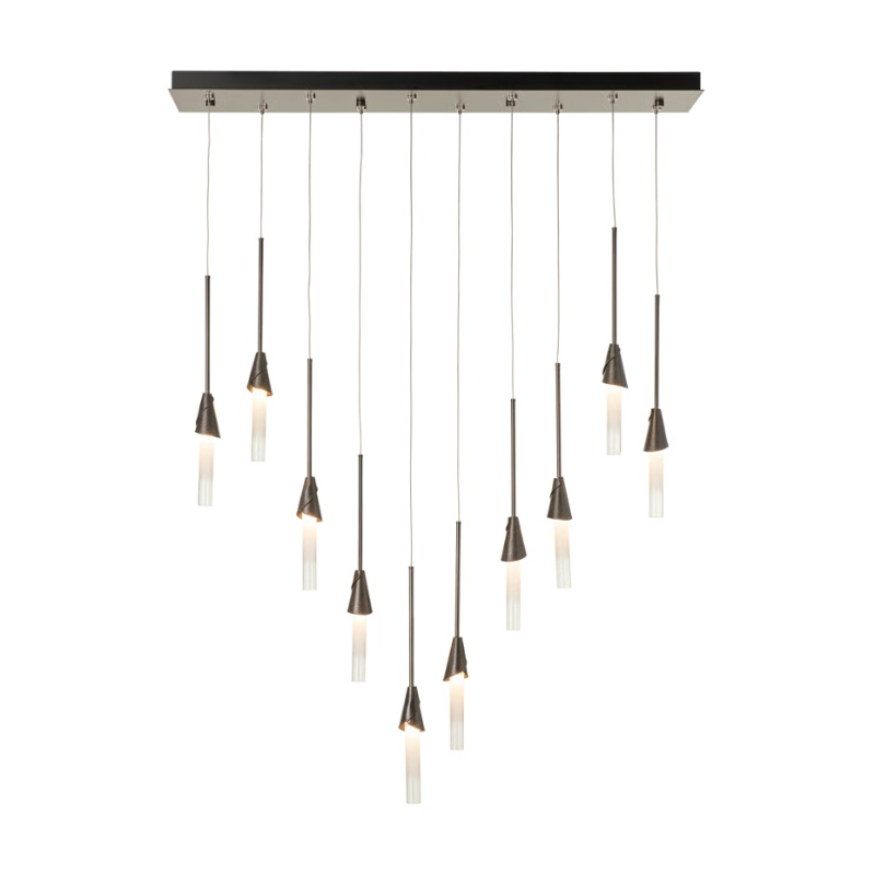 Hubbardton Forge 131165 Lilium 10-lt 45" LED Linear Pendant - Dark Smoke