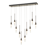 Hubbardton Forge 131165 Lilium 10-lt 45" LED Linear Pendant - Dark Smoke