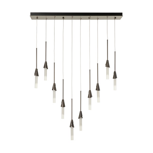 Hubbardton Forge 131165 Lilium 10-lt 45" LED Linear Pendant - Dark Smoke
