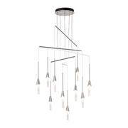 Hubbardton Forge 131166 Lilium 10-lt 35" LED Mobile Pendant - Sterling