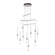 Hubbardton Forge 131166 Lilium 10-lt 35" LED Mobile Pendant - Sterling