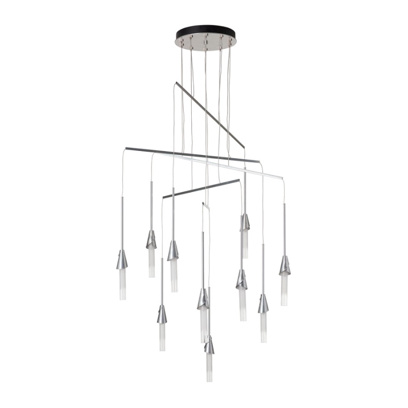 Hubbardton Forge 131166 Lilium 10-lt 35" LED Mobile Pendant - Sterling
