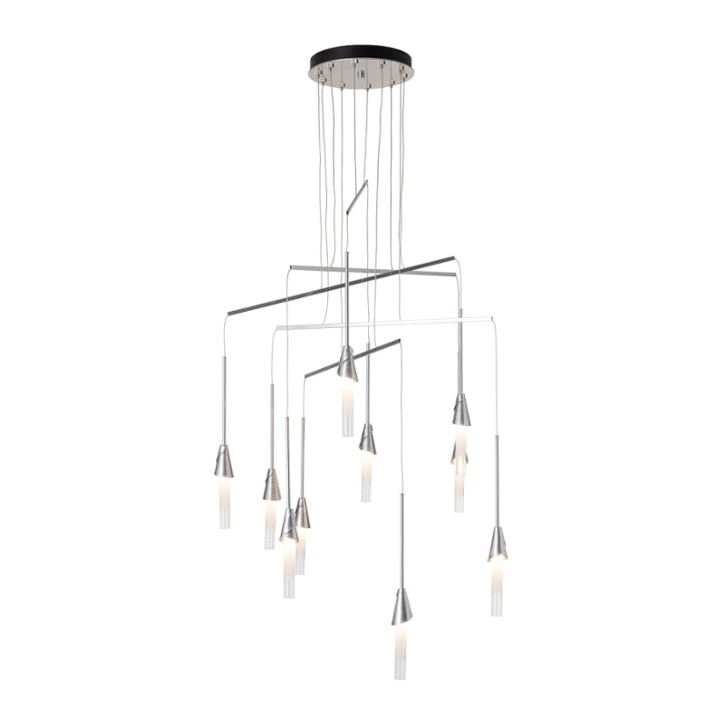 Hubbardton Forge 131166 Lilium 10-lt 35" LED Mobile Pendant - Sterling